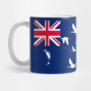 Straya Australia Flag Blue Ensign With Ibises Mug
